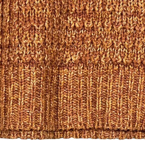 Universal Thread Sweater Women Size L Caramel Brown Thick Knit Short Length R73 - Picture 5 of 11